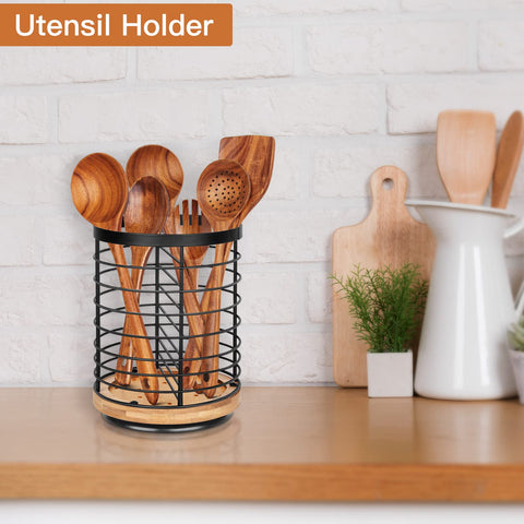 Toosci ventilated base promotes air circulation and quick utensil drying