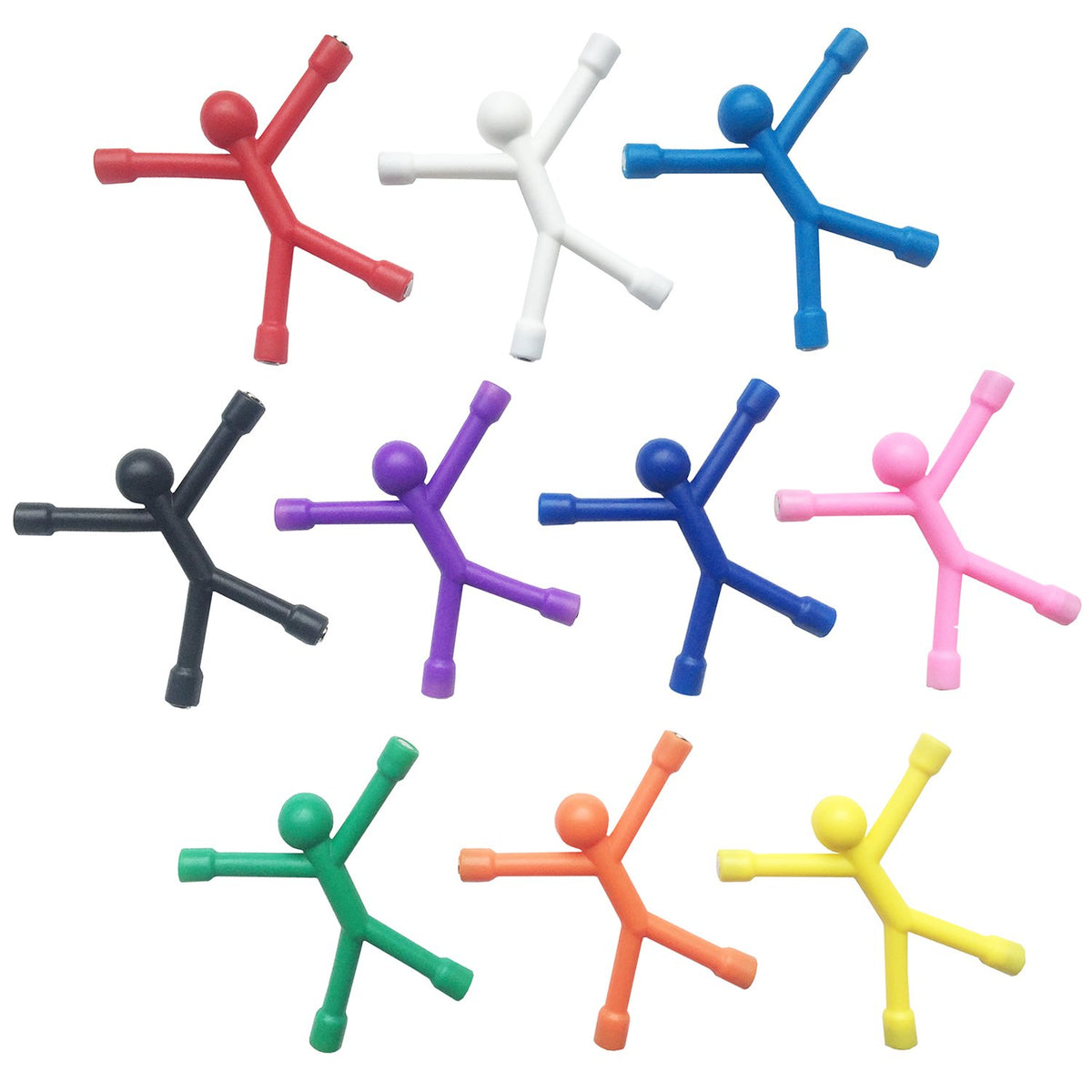Toosunny mini man fridge magnets set add playful decor and functional organization.