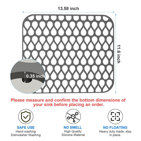 TOOVEM silicone sink mat doubles as a heat-resistant prep mat
