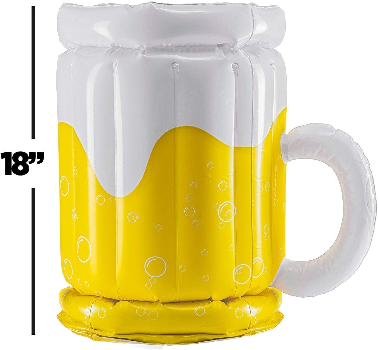 Top Race 17-5-inch beer mug cooler with tall buoyant presence.