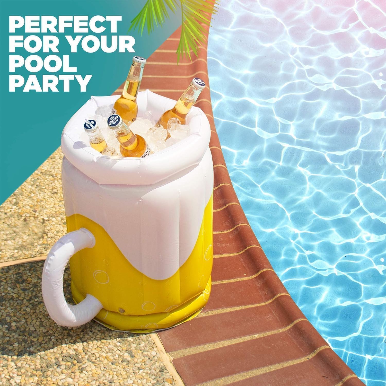 Top Race inflatable cooler deflates for compact storage after outdoor events.