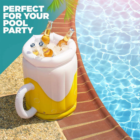Top Race inflatable cooler deflates for compact storage after outdoor events.