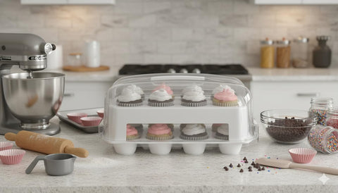 Top Shelf Elements BPA-free dishwasher-safe carrier for easy cleaning