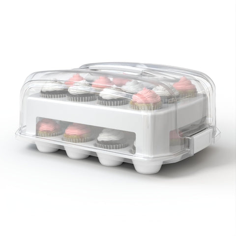 Top Shelf Elements cupcake carrier exterior showing sturdy transport design