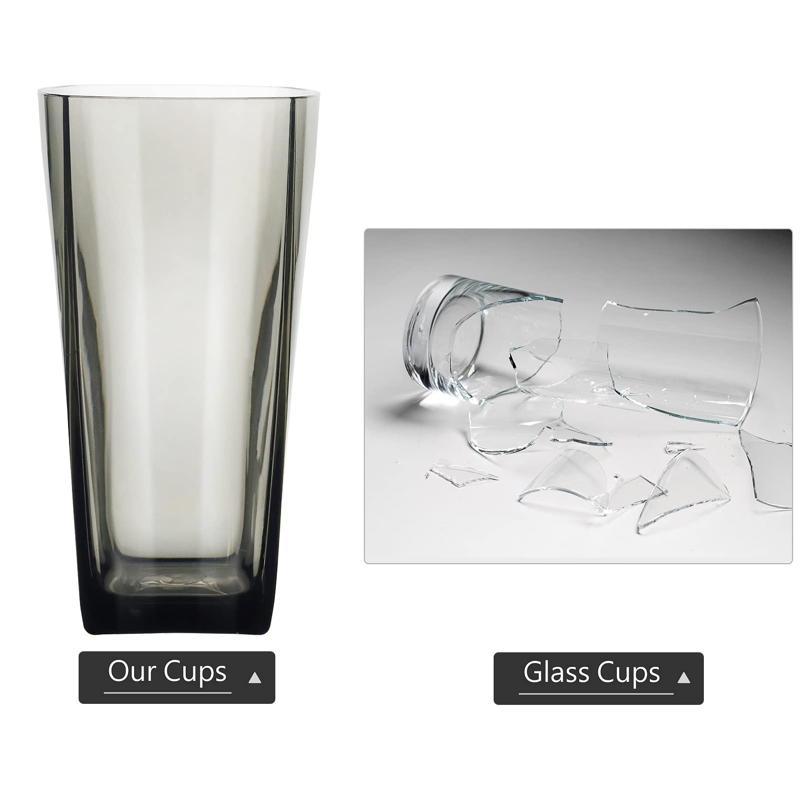 Top-spring BPA-free plastic tumbler ensures safe, family-friendly use.
