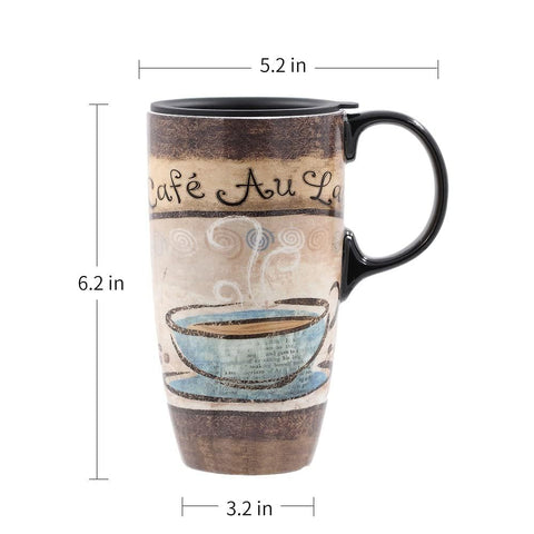 Topadorn ceramic coffee cup, dishwasher safe for quick cleanup after use.
