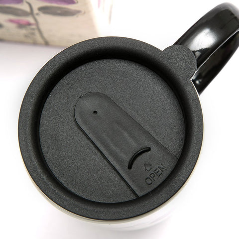 Dishwasher, oven, and microwave safe Topadorn mug – easy cleaning and reheating versatility.