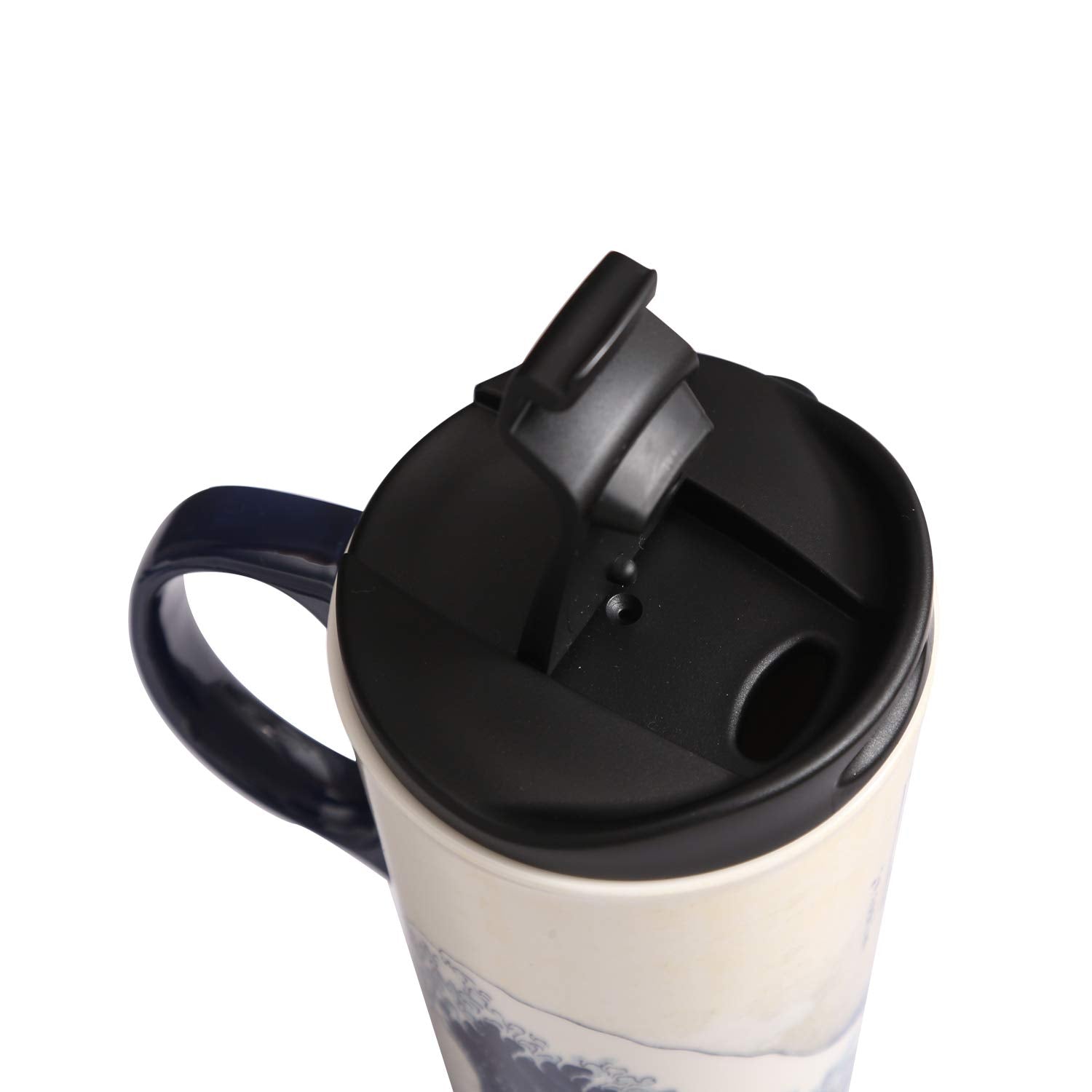 Topadorn oven-safe mug suitable for warming drinks when needed.