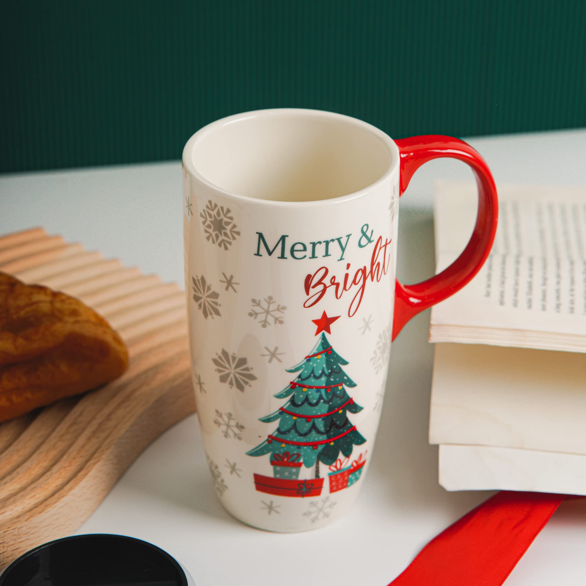 Detailed pattern on Topadorn mug, a touch of art for everyday use.