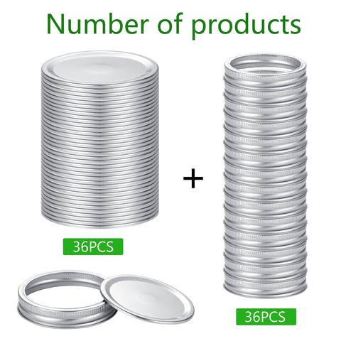 Topbooc canning lids with rings for Ball jars simplify stacking and storage