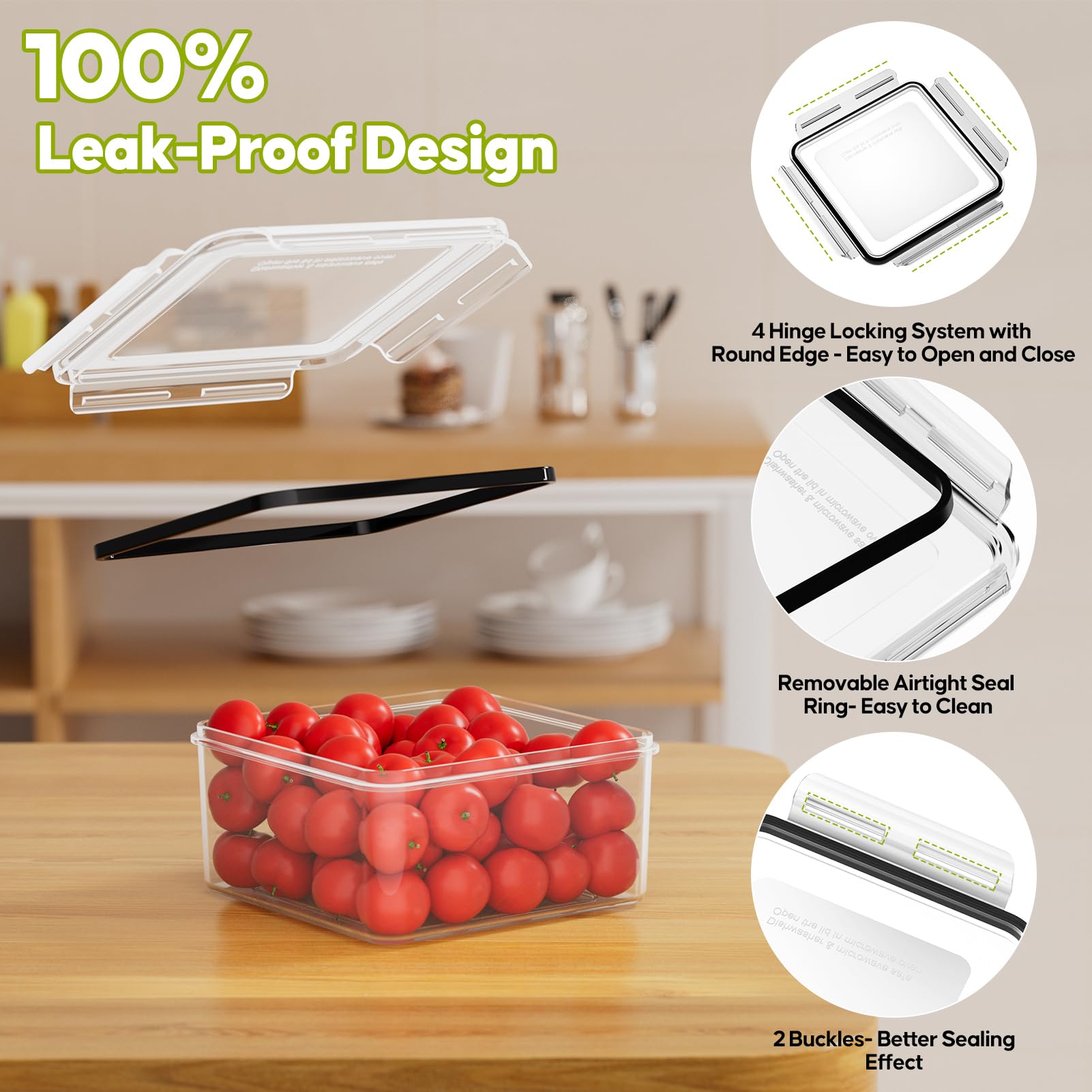 Topchase BPA-free materials emphasize safe, odor-free storage for family meals.