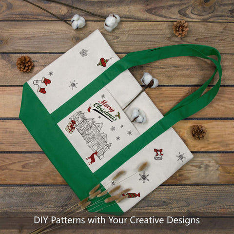 TOPDesign durable 12oz canvas bag for daily errands and weekend outings.
