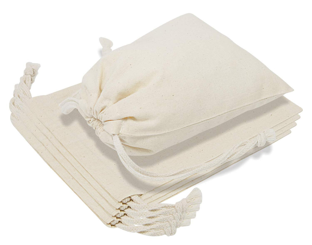 TOPDesign 10x12 produce bags pack for shopping and storage, durable cotton fabric.