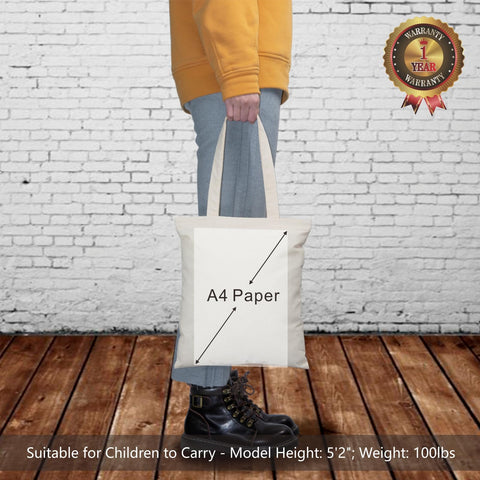 TOPDesign tote with two 25-inch handles for comfortable carrying