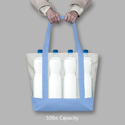 TopDesign tote uses durable 12 oz canvas built for daily use.