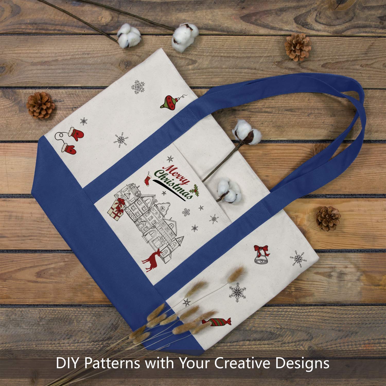 TopDesign canvas tote made of durable 12oz canvas for lasting use.