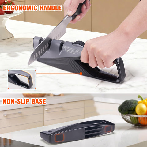 Topfeel sharpener compact handheld design suitable for home and outdoor use.