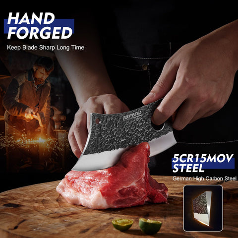 Topfeel rosewood handle design provides comfortable, balanced grip.