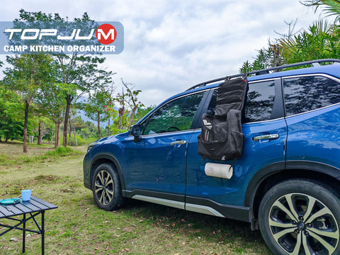 TOPJUM versatile-camping-organization supports road trips, picnics, and camping setup.