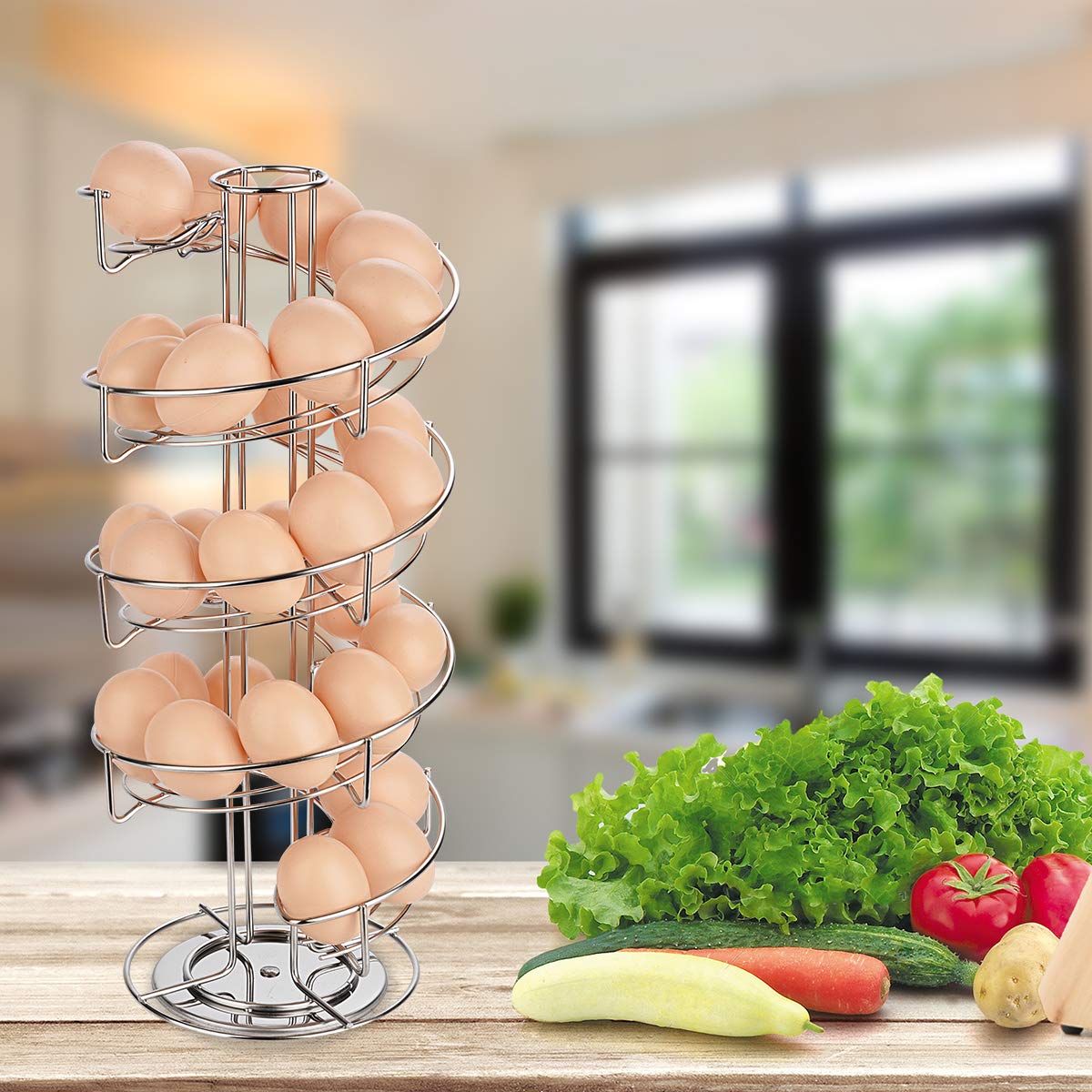 Toplife decorative egg storage fits modern kitchens and reduces countertop clutter.