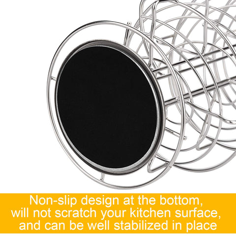 Toplife non-slip felt base stabilizes the rack during use.