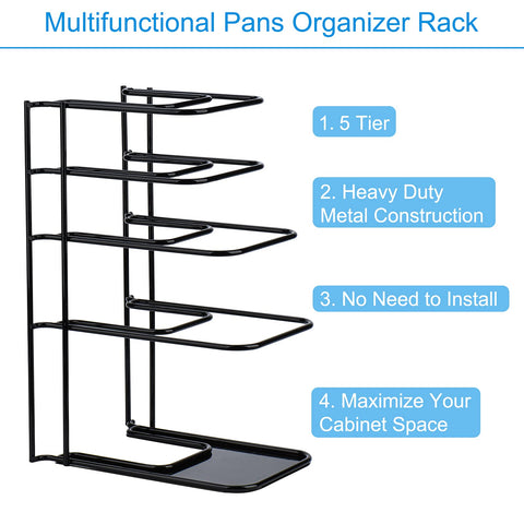 Toplife vertical-horizontal storage maximizes cabinet space for compact kitchens.