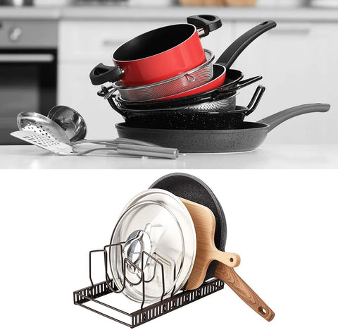 Toplife space saving kitchen storage keeps cabinets organized and accessible
