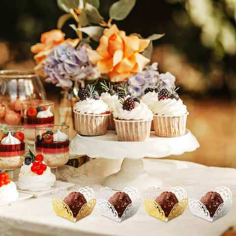 TOPPERFUN baking cups with transfer sheets for artisan chocolate accents