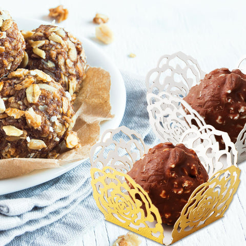 TOPPERFUN mini cupcake wrappers ideal for candy gifts and favors