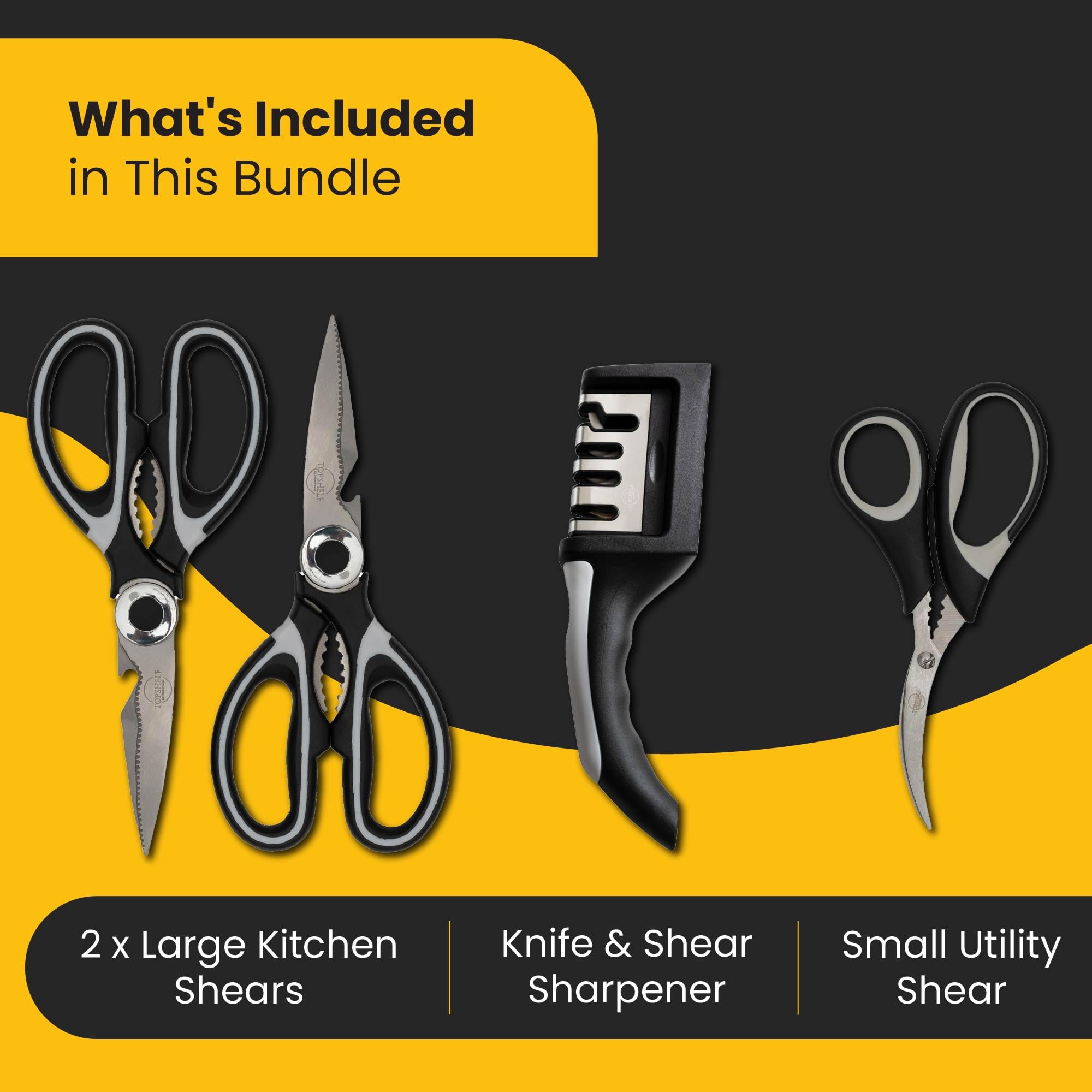 TopShelf Kitchenware small seafood scissors for precise filleting and trimming.