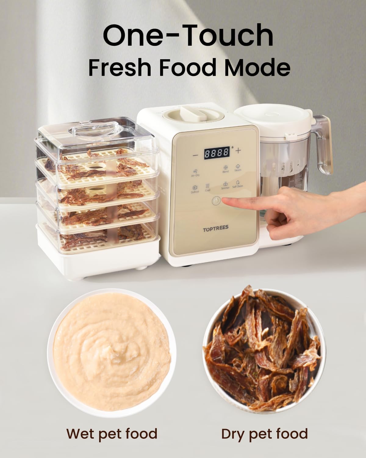 TOPTREES Pet Fresh Maker air-dries snacks for crunchy rewards
