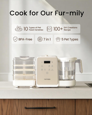 TOPTREES Pet Fresh Maker steams and slow cooks gentle pet meals