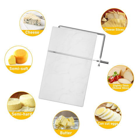 Topulors cheese slicer anti slip feet hold it steady during use.