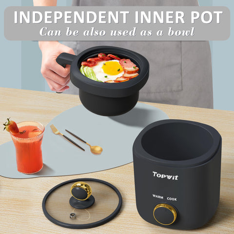 TopWit rice cooker one-touch control simplifies cooking and keeps food warm