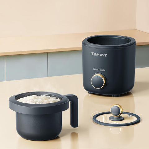 TopWit rice cooker with removable inner pot for easy serving and cleanup