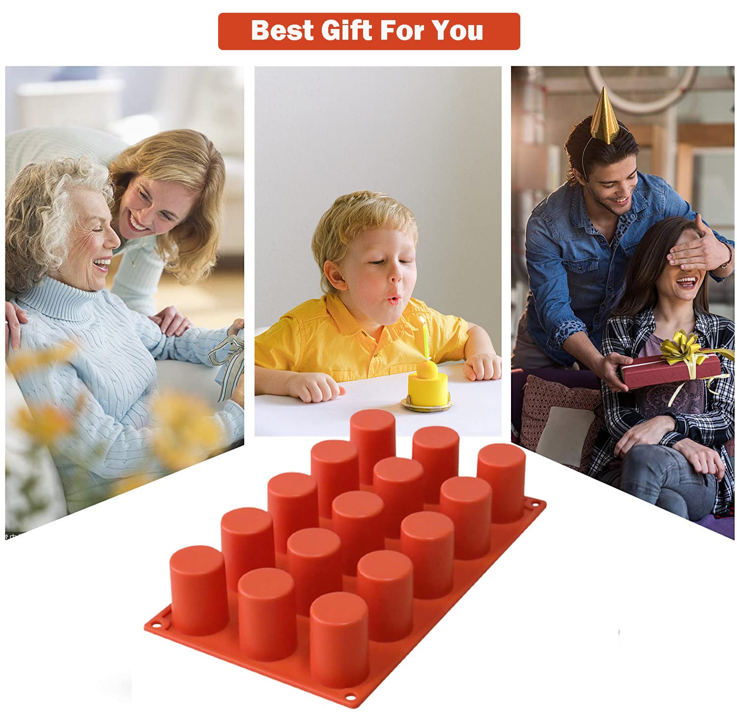 TOPYS 15-cavity mold makes party-ready treats and visually striking desserts.