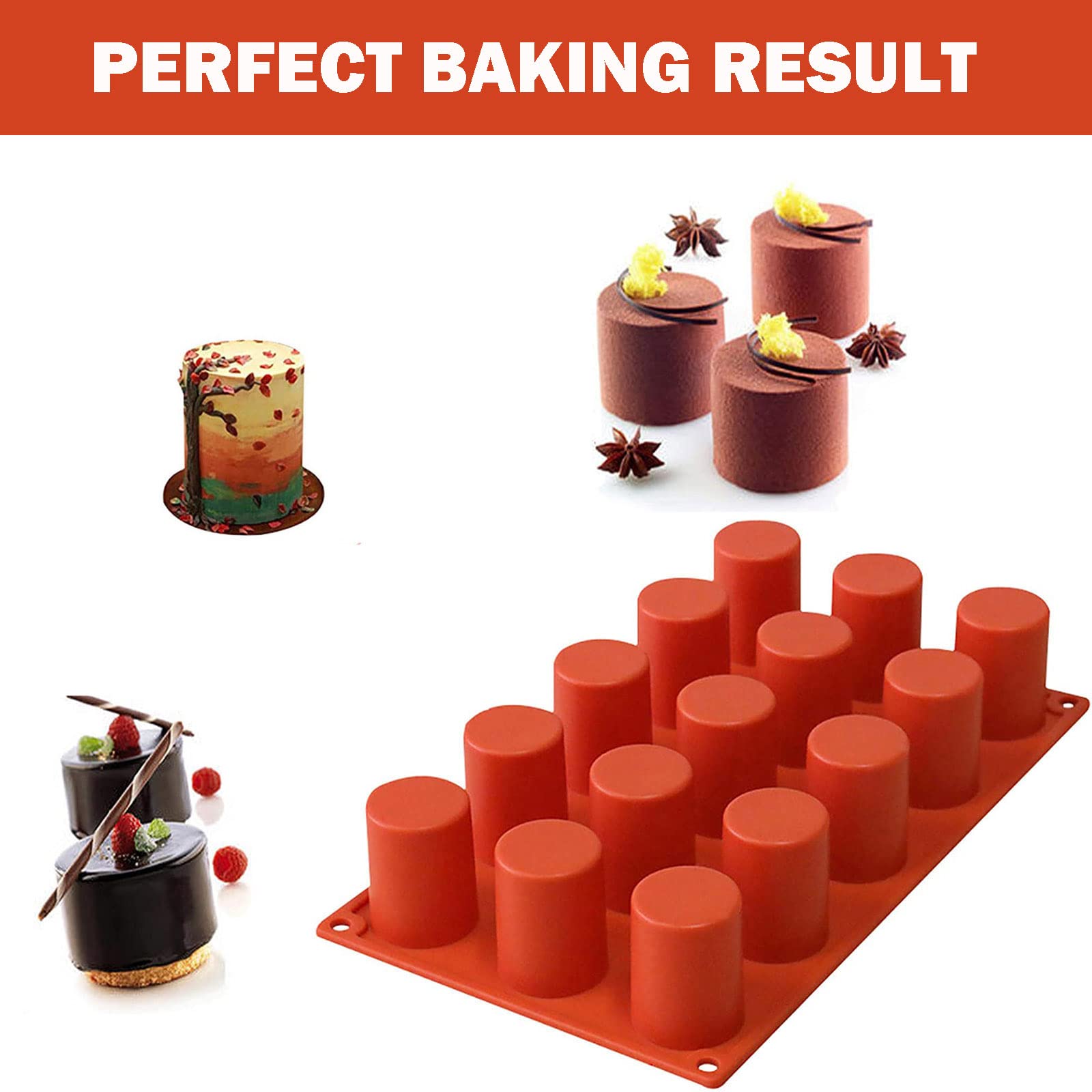 TOPYS 3D geometric mold ideal for cupcakes, jelly, and pudding presentations.