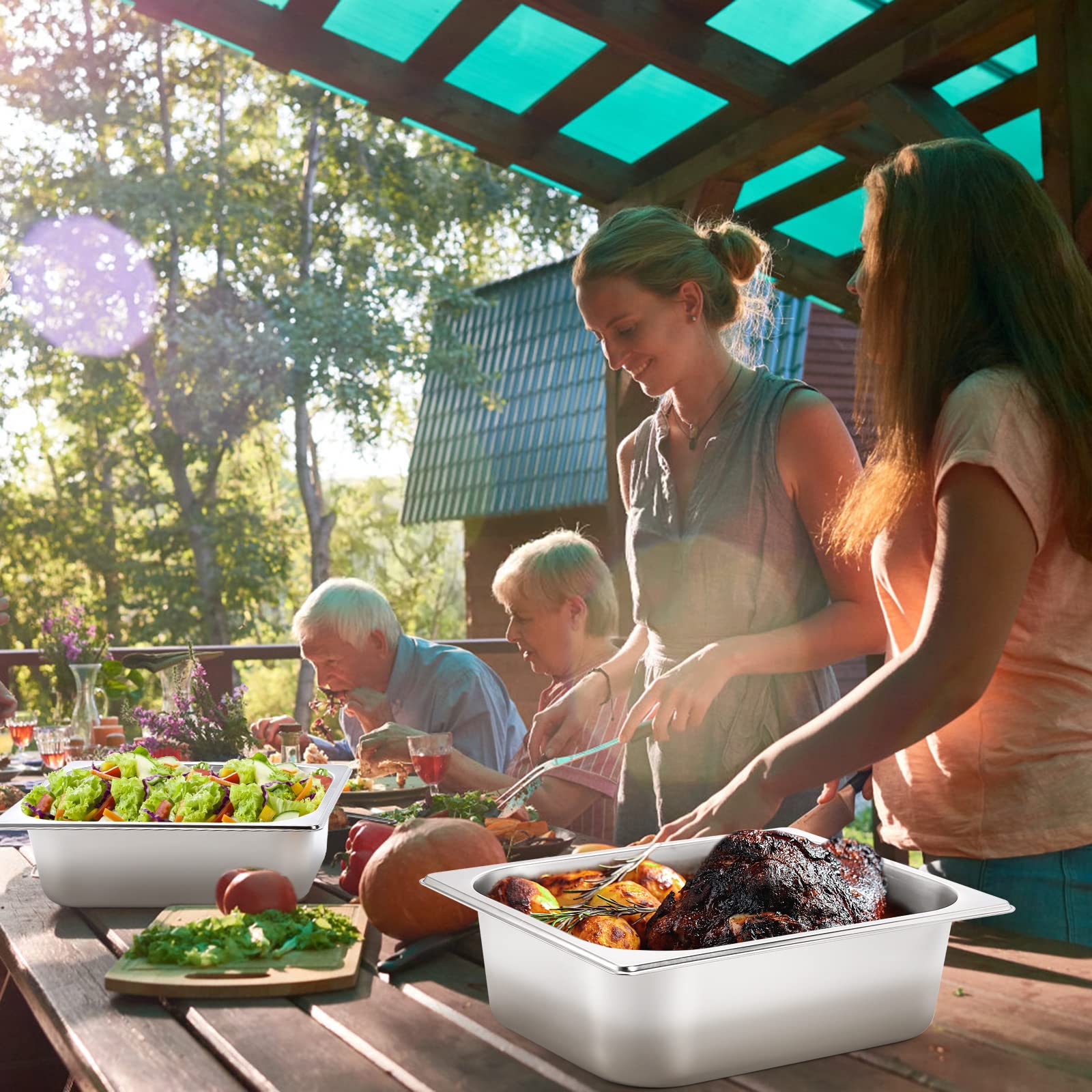 TopZea rust-proof stainless steel construction ensures longevity in busy kitchens