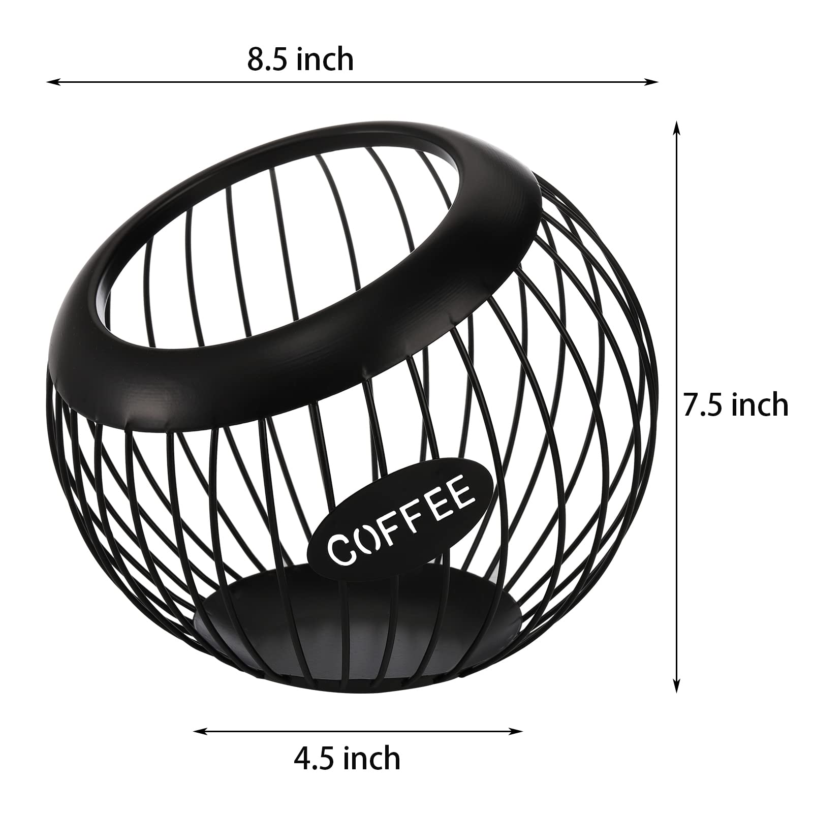 TOPZEA k-cup organizer showcases sturdy metal construction for daily use.