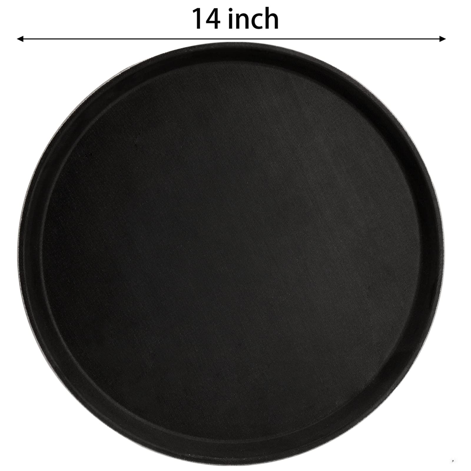 TOPZEA non-slip rubber-liner tray surface keeps glasses secure while serving