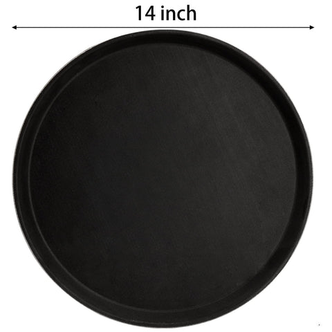 TOPZEA non-slip rubber-liner tray surface keeps glasses secure while serving