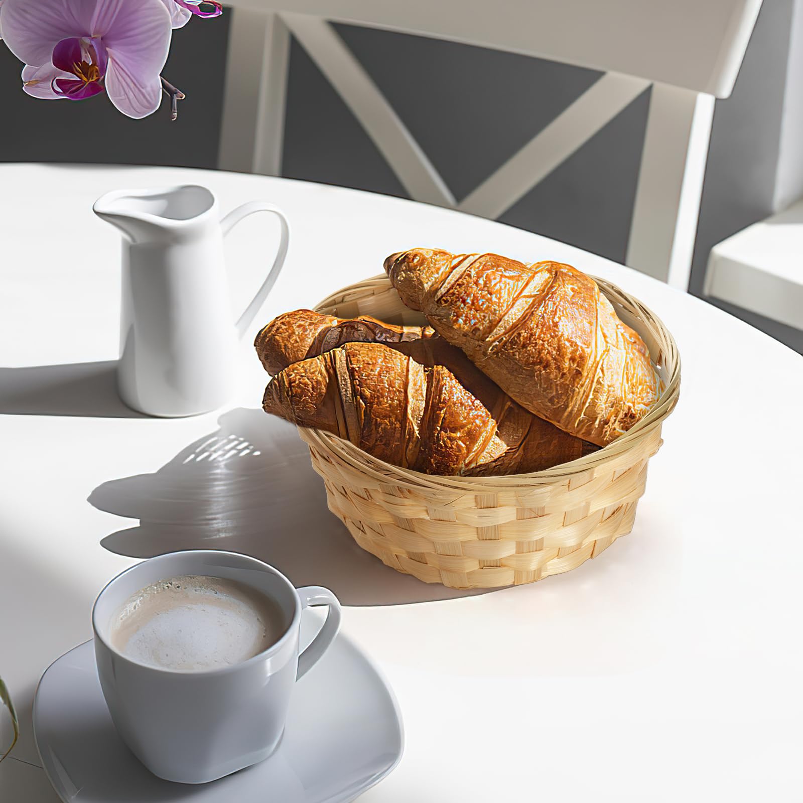 TOPZEA table centerpiece basket creates warm dining displays