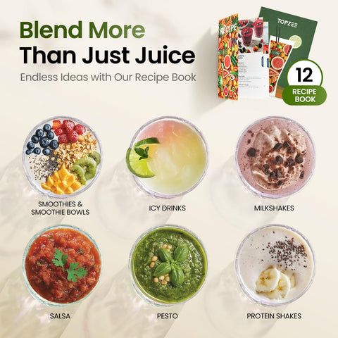 TOPZEE ice-crushing performance for frozen drinks and smoothies.
