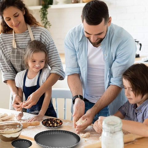 TORASO tart pan set includes six pans for versatile home baking.