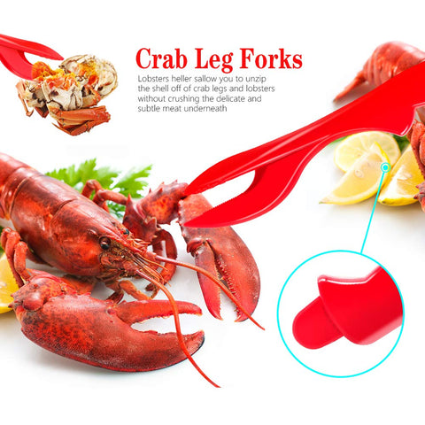 TORINALITAL seafood forks duo ideal for crevices and picking meat.