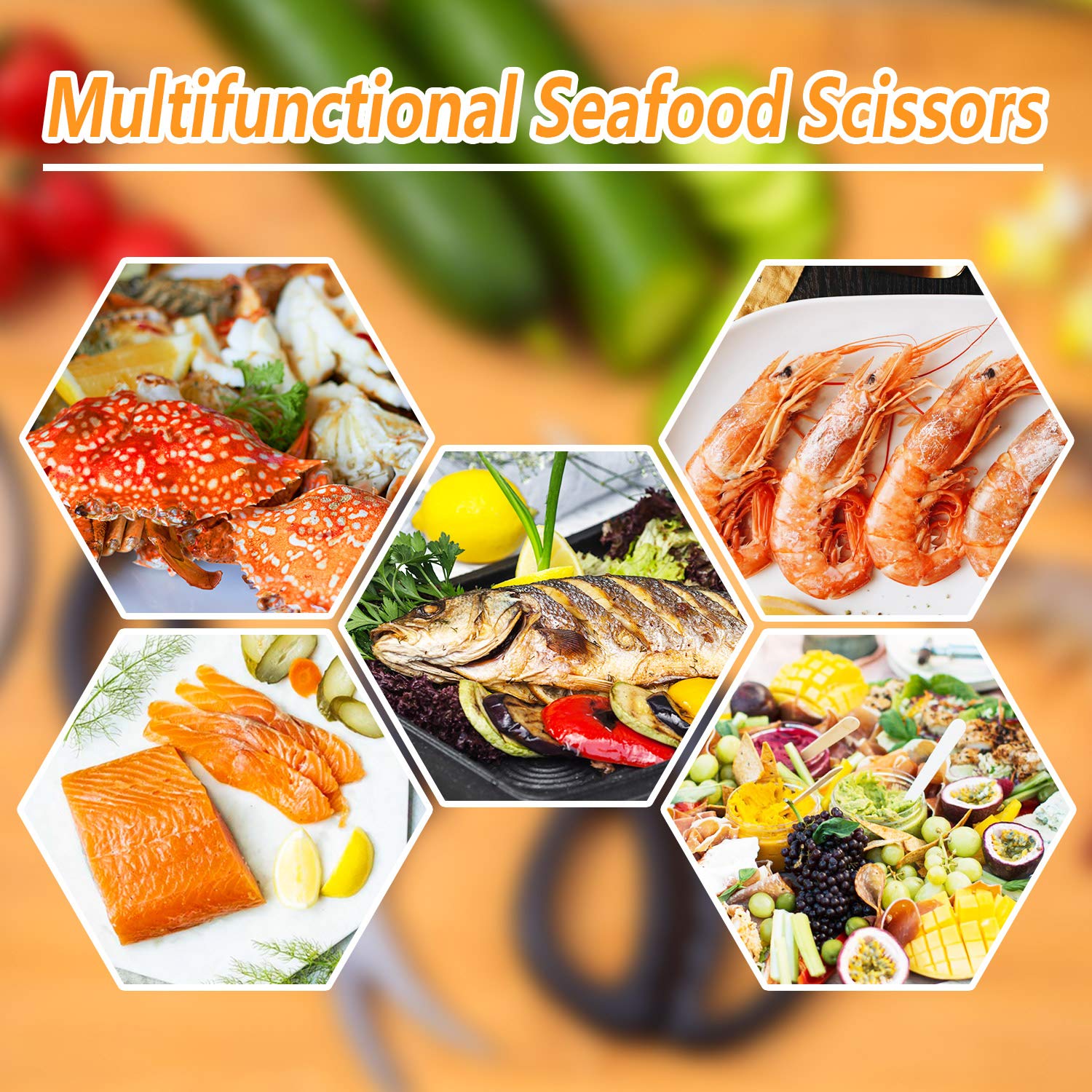 TORINALITAL seafood scissors are dishwasher safe for quick cleanup
