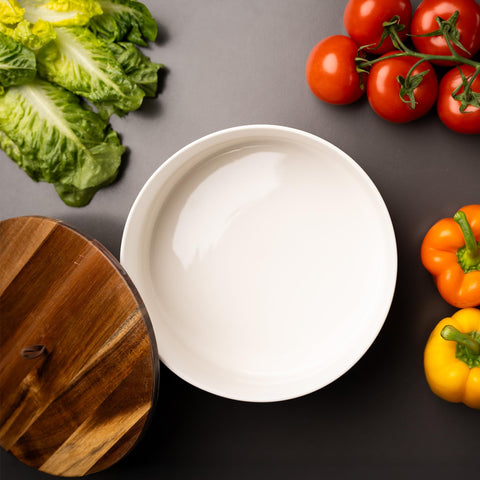 Tortillada white ceramic tableware adds refined touch to dining