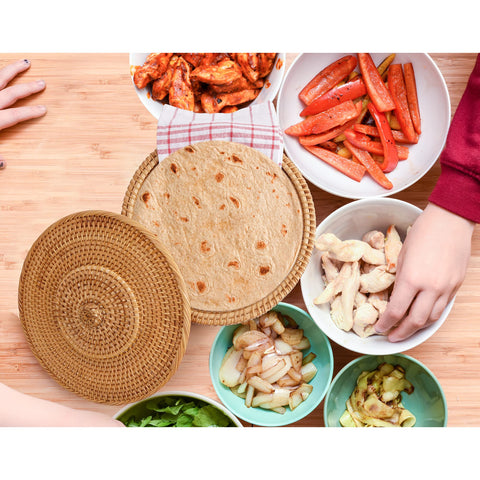 Tortillada traditional design enhances casual and festive table settings.