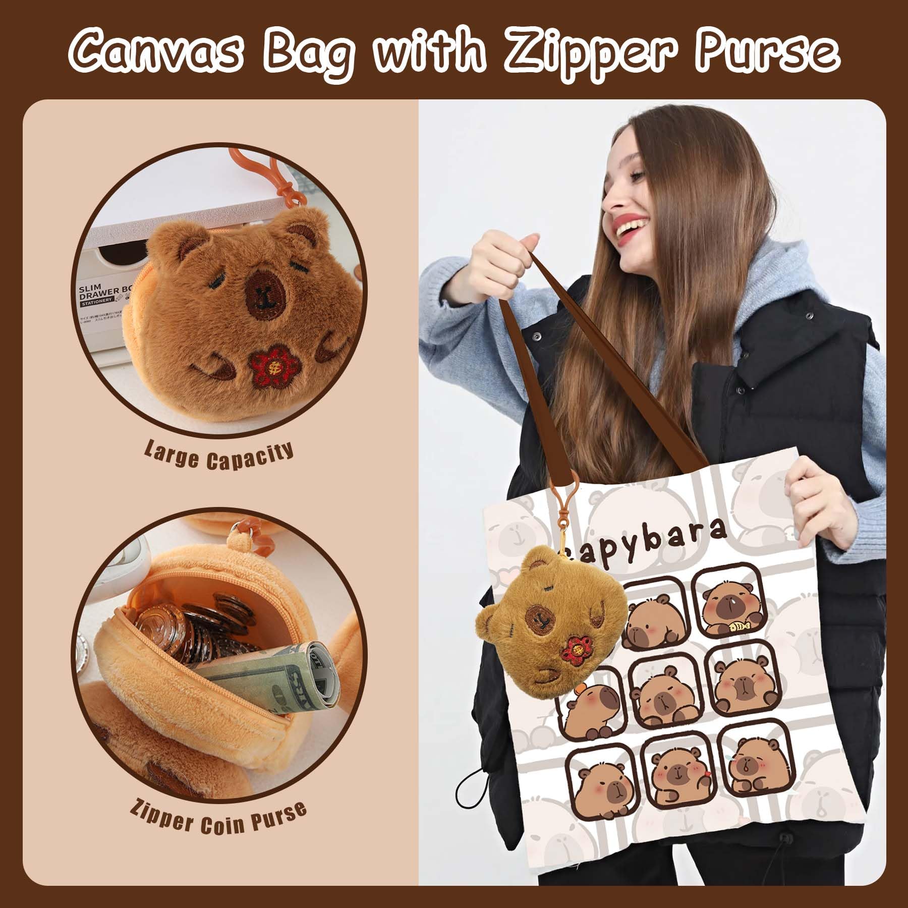 Torvion Crest Capybara coin purse to organize essentials with style
