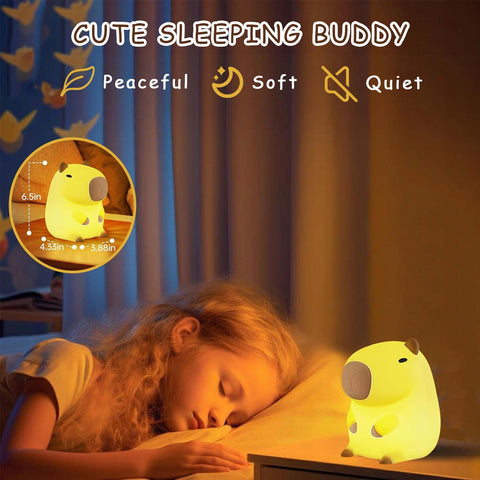 Torvion Crest Capybara mini night light adds soft ambience